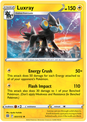 Luxray 051/172 - Rare