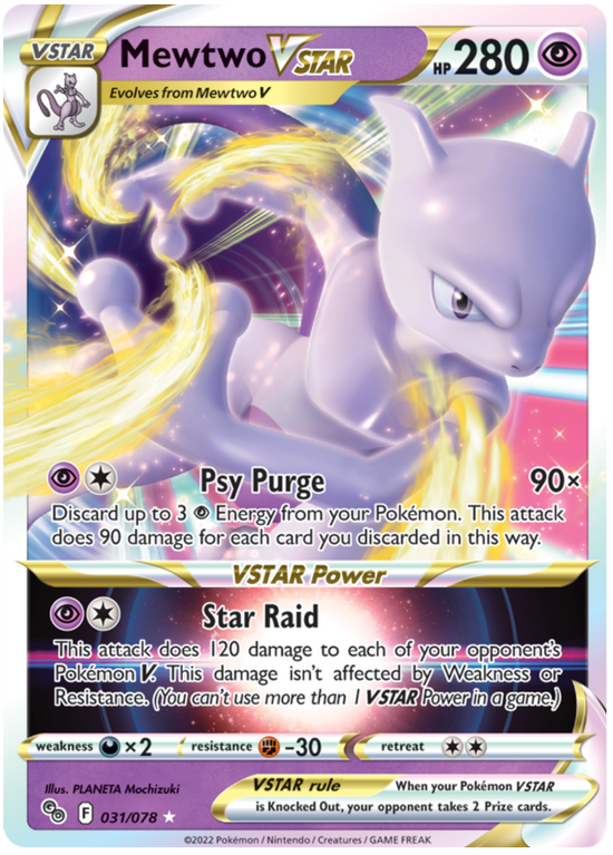 Mewtwo VStar 031/078 - Español