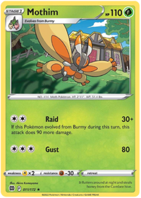 Mothim 011/172 - Rare-Kantocards