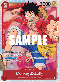 Monkey D. Luffy OP01-024 - Super Rare-Kantocards