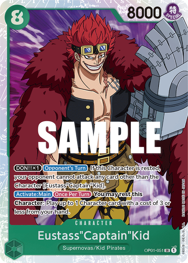 Eustass Kid OP01-051 - Super Rare-Kantocards