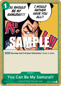 You Can Be My Samurai!! OP-01-055-Kantocards