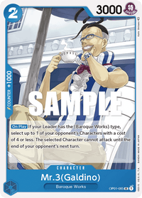 Mr.3 (Galdino) OP-01-085-Kantocards