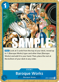 Baroque Works OP-01-090-Kantocards