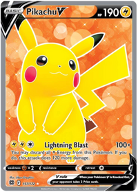 Pikachu V 157/172-Kantocards