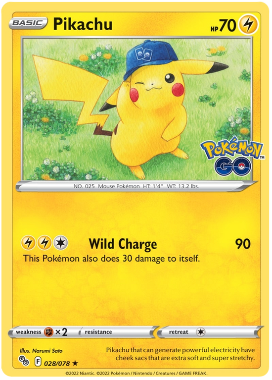 Pikachu 028/078 - Holo