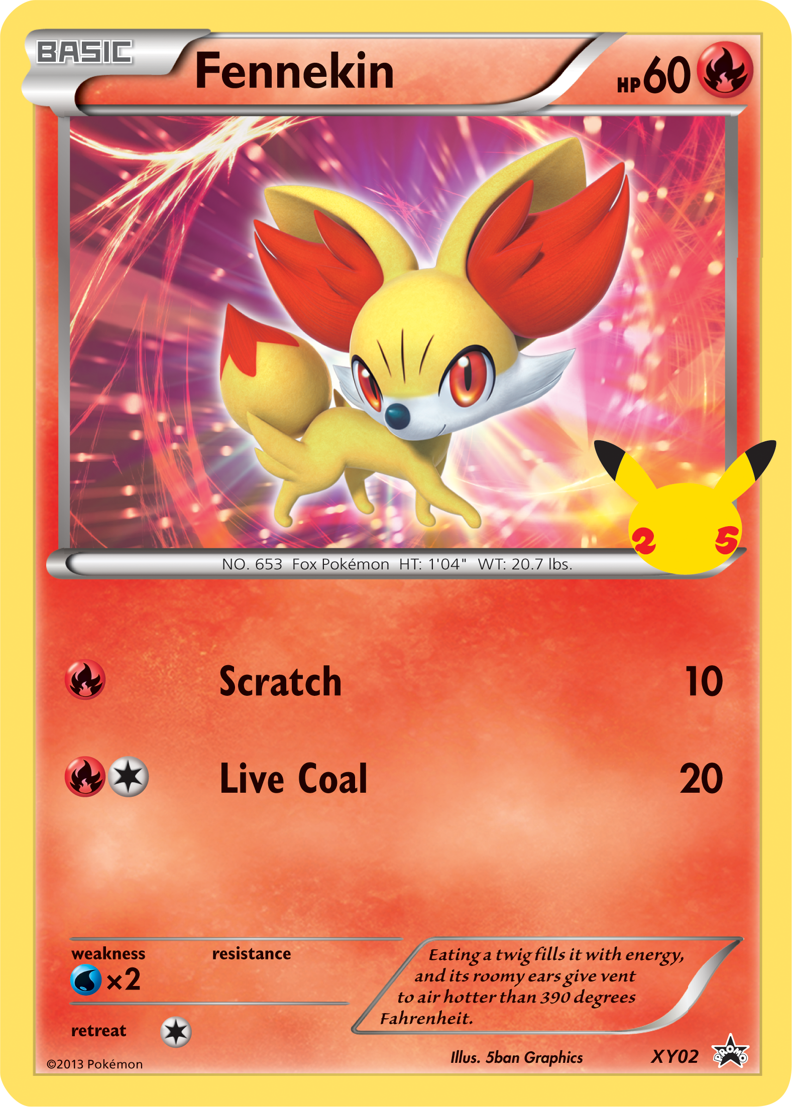 Carta Jumbo Fennekin XY02