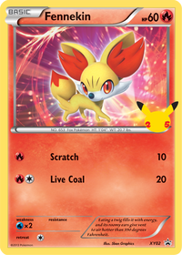 Carta Jumbo Fennekin XY02-Kantocards