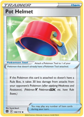 Pot Helmet 146/172 Reverse Holo