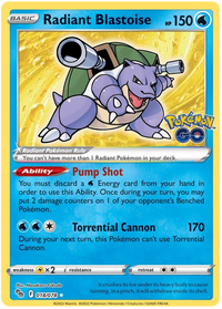 Radiant Blastoise 018/078-Kantocards