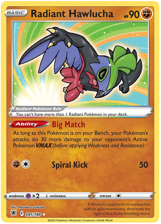 Radiant Hawlucha 081/189 (Español)