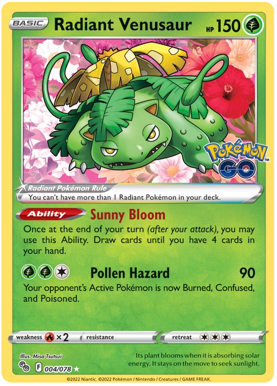 Radiant Venusaur 004/078