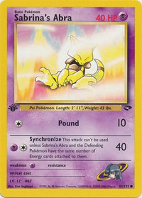 Sabrina's Abra 93/132 - 1st Edition-Kantocards
