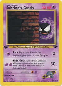 Sabrina's Gastly 96/132 - 1st Edition-Kantocards