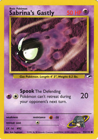 Sabrina's Gastly 93/132-Kantocards