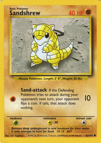 Sandshrew 62/102