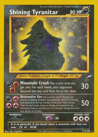Shining Tyranitar 113/105