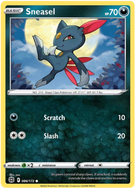 Sneasel 086/172 Reverse Holo