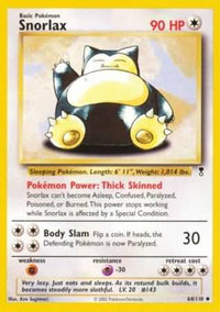 Snorlax 64/110-Kantocards
