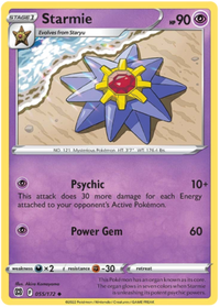 Starmie 055/172 Reverse Holo-Kantocards