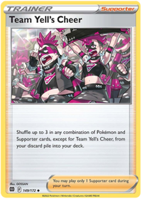 Team Yell's Cheer 149/172 Reverse Holo-Kantocards