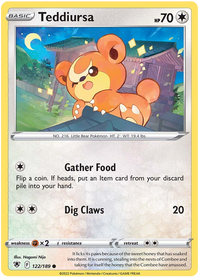 Teddiursa 122/189-Kantocards