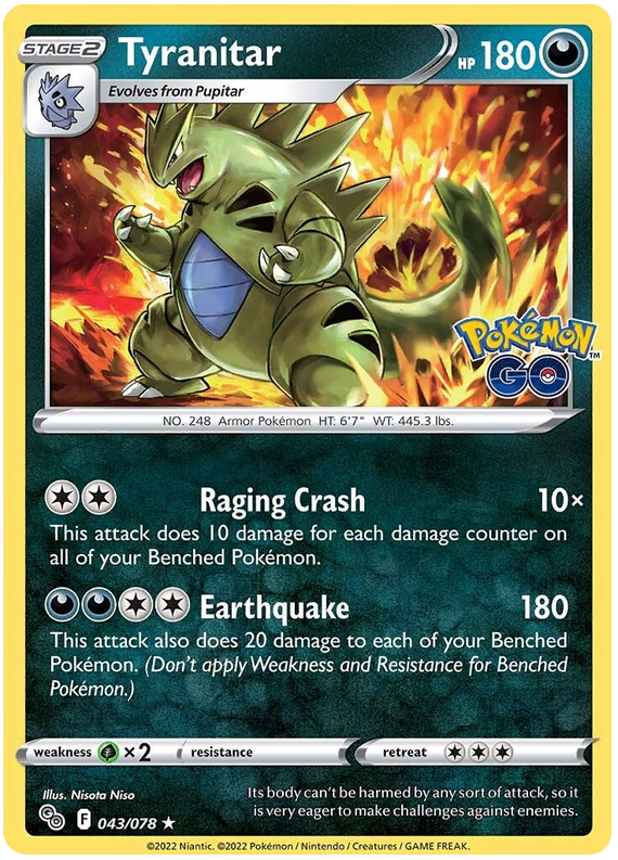 Tyranitar 043/078 - Holo - Español-Kantocards
