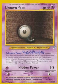 Unown (Q) 59/105-Kantocards