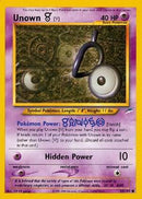 Unown (V) 89/105-Kantocards