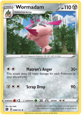 Wormadam 098/172 Reverse Holo