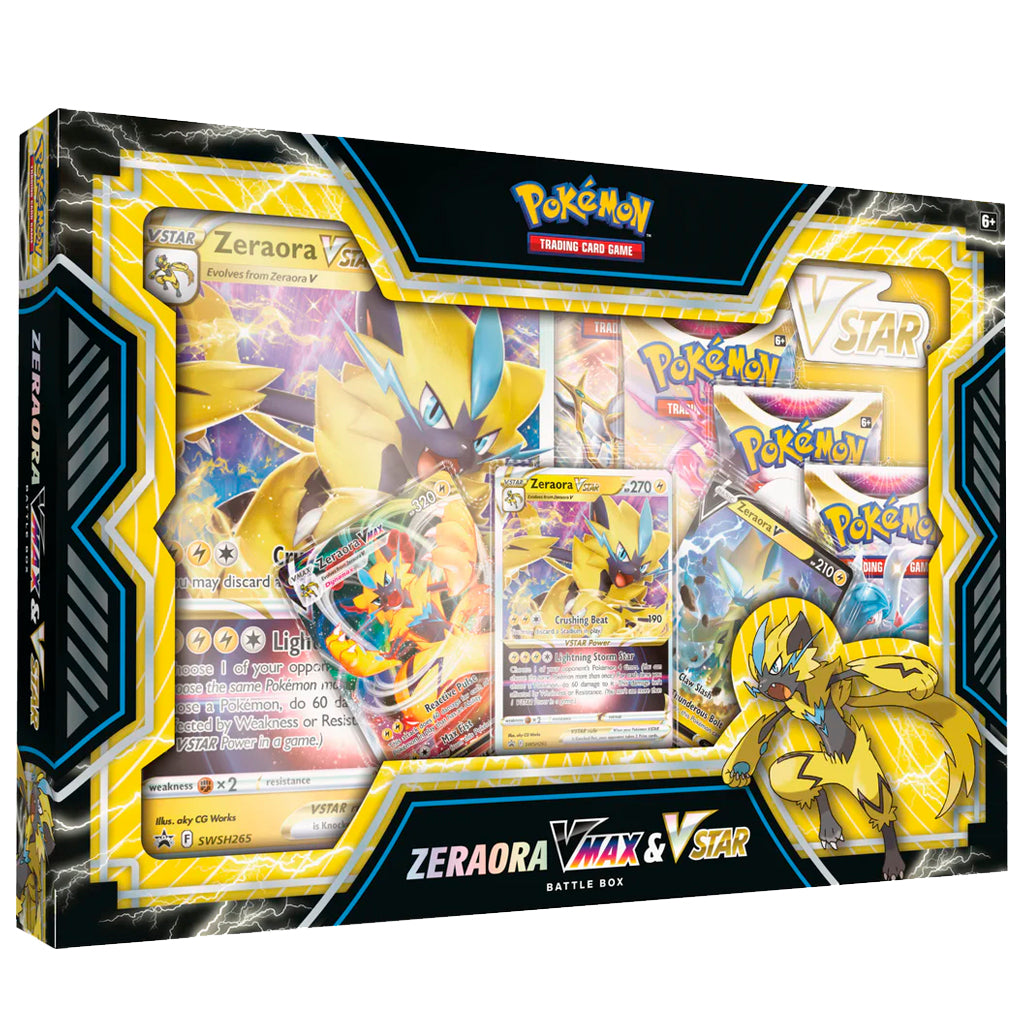 ⚡️ Zeraora VMAX & VSTAR Battle Box (USA Exclusive) Daño Minimo