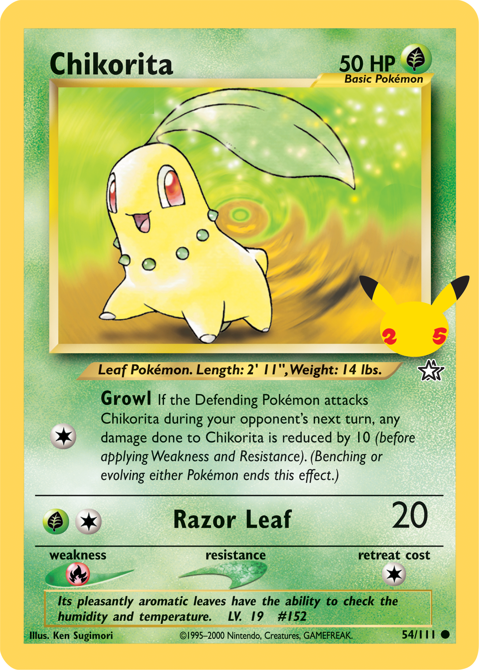 Carta Jumbo Chikorita
