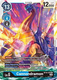 Cannondramon BT10-028-Kantocards