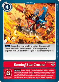 Burning Star Crusher BT10-096-Kantocards