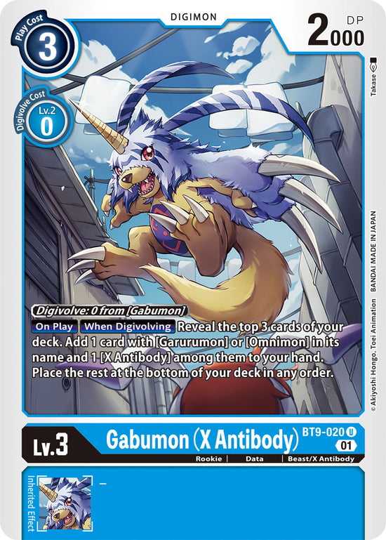 Gabumon (X Antibody) BT9-020