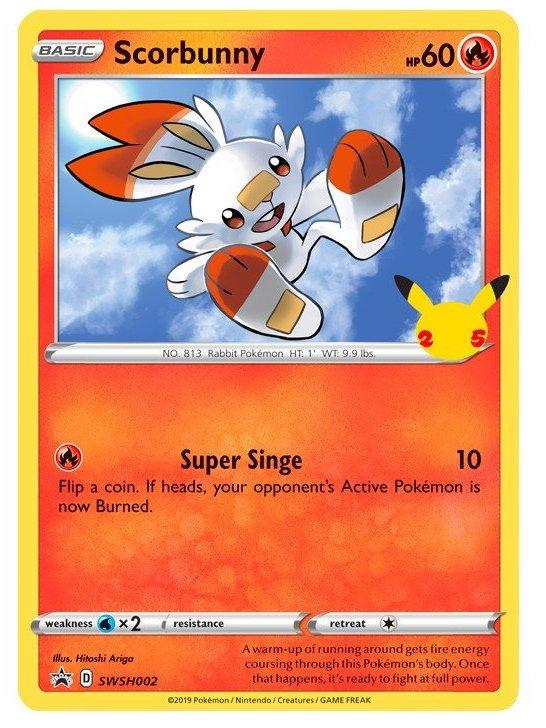 Carta Jumbo Scorbunny SWSH002 Ingles