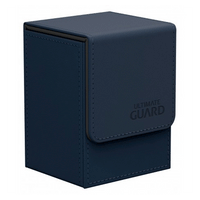 Flip Deck Case 80+ Leatherette Dark Blue-Kantocards