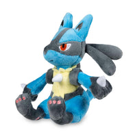 Peluche de Lucario sentado - 6 pulgadas- Pokemon Center-Kantocards