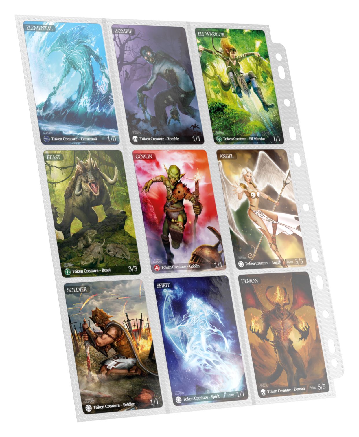 Páginas de 18 Espacios (Abertura Lateral) Blancas (10)-Kantocards