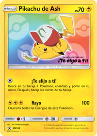 Pikachu de Ash SM108 - Español (SELLADO)-Kantocards