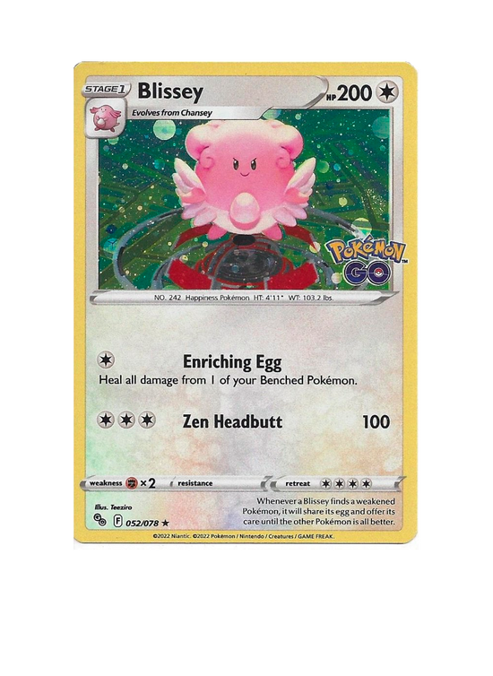 Blissey promo Pokémon go español 052/078